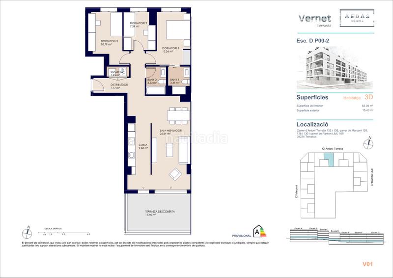 Foto 1b3a4b5c-260d-4129-bdc4-937bcb94de8e. Planta baixa 118m<sup>2</sup> a carrer de marconi 126 a Ca n'Aurell Terrassa