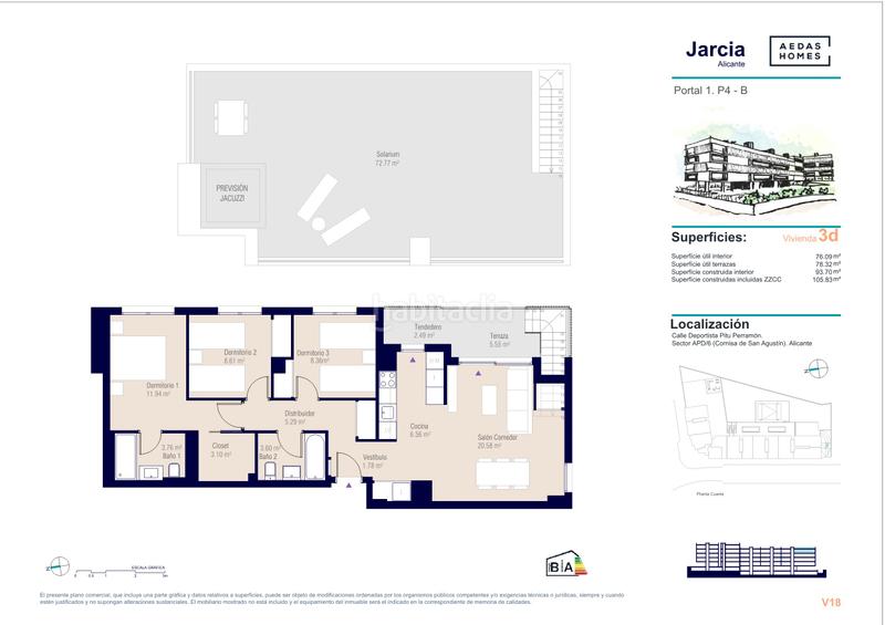 Foto b2228151-bc02-469c-9054-f268d43d3ccb. Pis 106m<sup>2</sup> a avenida cardenal francisco álvarez 11 a Paus - Polígono San Blas Alicante