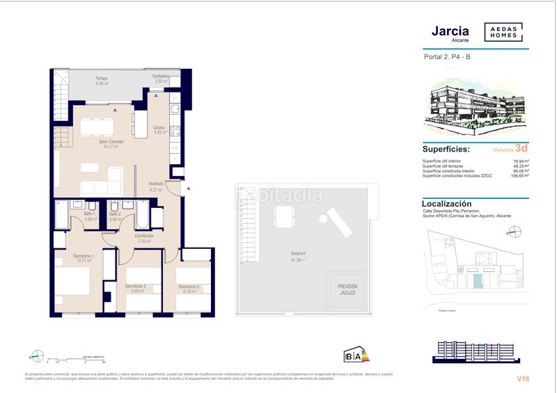 Foto cc40cb71-69b2-4ac8-9b75-4ef3d49b78ab. Pis 107m<sup>2</sup> a avenida cardenal francisco álvarez 11 a Paus - Polígono San Blas Alicante