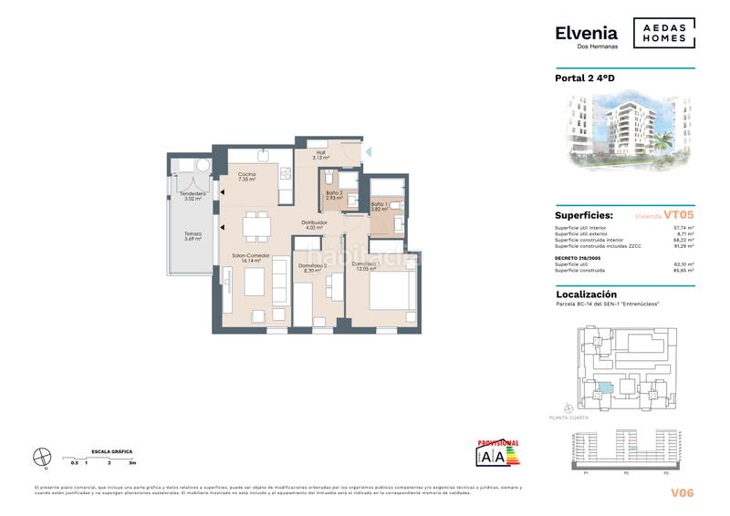Foto 4a8aa7c7-31dc-4475-8f06-51f3f3e0ef59. Pis 62m<sup>2</sup> a avenida josé gonzález luque 49 a Entrenúcleos Dos Hermanas
