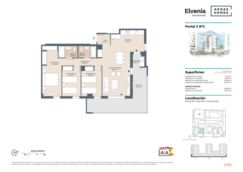 Foto 9d1e4e91-282d-4825-8004-4fa71d6b0a57. Appartamento 83m<sup>2</sup> in avenida josé gonzález luque 49 in Dos Hermanas