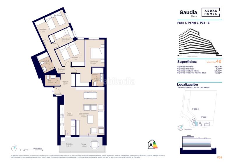 Foto cd41480a-bd77-4c52-bac5-e69aa1396e0f. Appartement 152m<sup>2</sup> dans plaza brigada paracaidista 5 dans Juan Carlos I Murcia