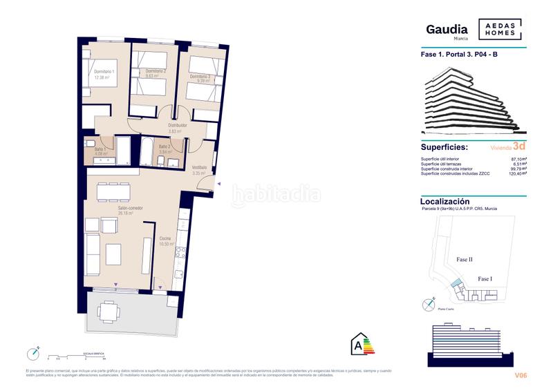 Foto 4b5f204d-3ea0-470f-941e-67025cd6fb97. Appartement 120m<sup>2</sup> dans plaza brigada paracaidista 5 dans Juan Carlos I Murcia