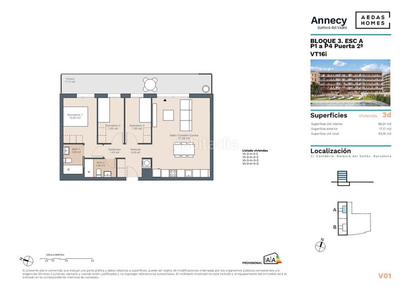 Foto ee1e823b-7bfe-4179-8024-293ad3e86997. Piso 66m<sup>2</sup> en carrer cantàbria 20 en Parc Central Barberà del Vallès