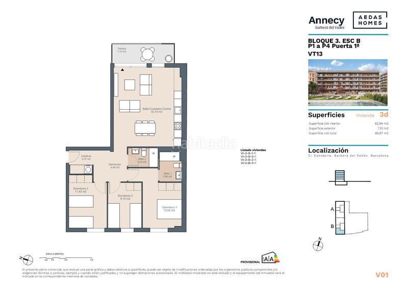 Foto 5d218ade-8e8a-4558-881e-11a008f50390. Pis 82m<sup>2</sup> a carrer cantàbria 20 a Parc Central Barberà del Vallès