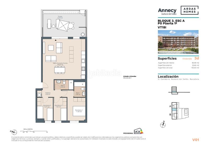 Foto 1730c5a4-021d-47ba-9174-9e53a601179a. Planta baixa 80m<sup>2</sup> a carrer cantàbria 20 a Parc Central Barberà del Vallès
