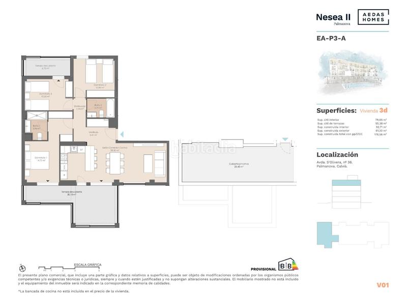 Foto fbdbf0d8-3ed7-4f42-bf05-e62c61b7e267. Flat 154m<sup>2</sup> in avinguda de l'olivera 36 in Magaluf Calvià