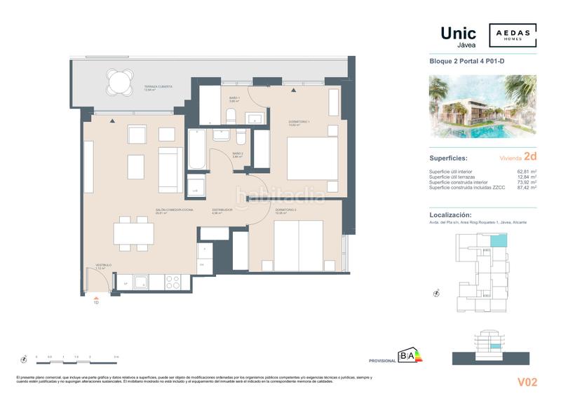 Foto 7a438c57-0a05-4cce-8ed4-97cac41bb329. Appartement 87m<sup>2</sup> dans avinguda del rei juan carlos i 1 dans Xàbia