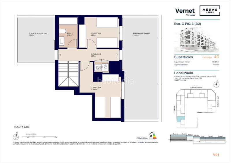 Foto bd6595c1-b230-4eb7-8aab-05b2f124d986. Duplex 164m<sup>2</sup> dans carrer de marconi 126 dans Ca n'Aurell Terrassa
