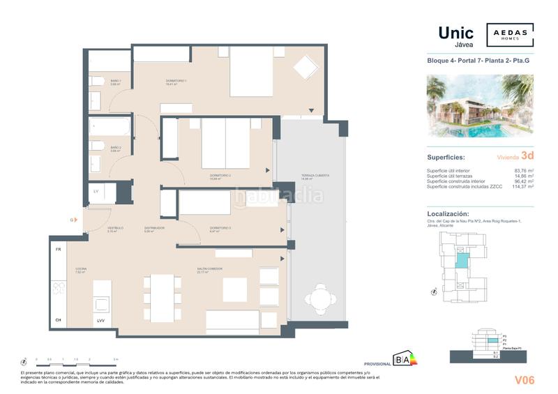 Foto 6e754bf7-ffdf-4ba9-bf2f-fd150cb90b65. Piccolo appartamento 84m<sup>2</sup> in avinguda del rei juan carlos i 1 in Xàbia
