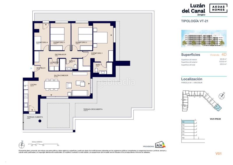 Foto 7c5b533a-f22a-44c0-bbb1-164262bc7f75. Ático 133m<sup>2</sup> en calle los sims 34 en Arcosur Zaragoza
