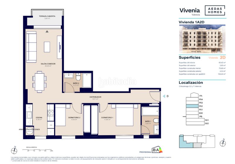 Piso 100m2 en carrer d'azcárraga 3 en La Petxina Valencia - Imagen 14