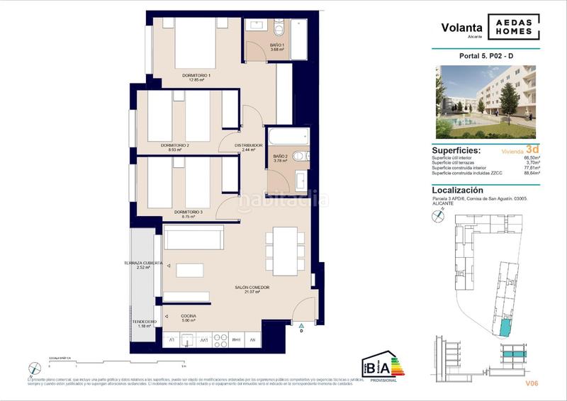 Foto 616949e2-03a1-46c9-bf66-4a788b3b3875. Appartement 89m<sup>2</sup> dans calle deportista pitu perramón 1 dans Alicante