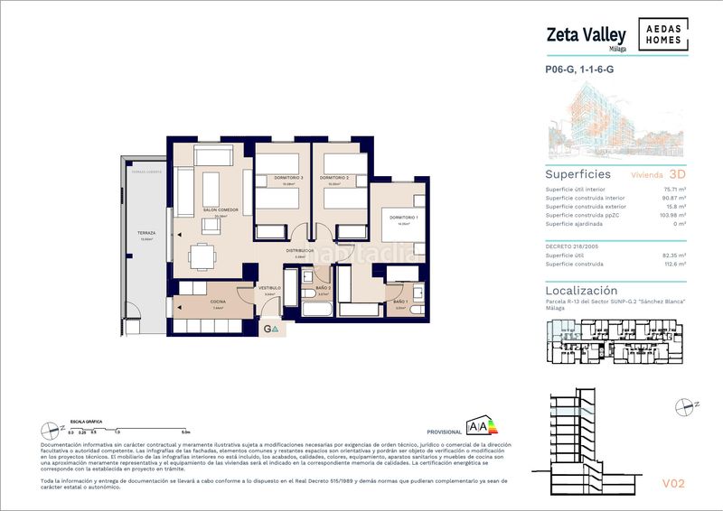 Foto 13464754-4df8-4497-b9ba-24a16e0b044b. Piso 105m<sup>2</sup> en Distrito Zeta - Recinto Ferial Cortijo de Torres Málaga