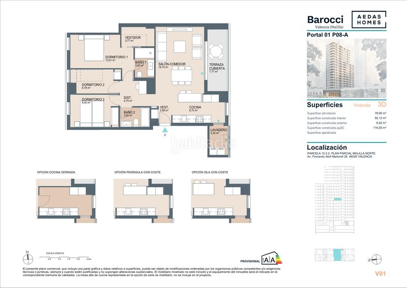 Piso 116m2 en Malilla Valencia - Imagen 11