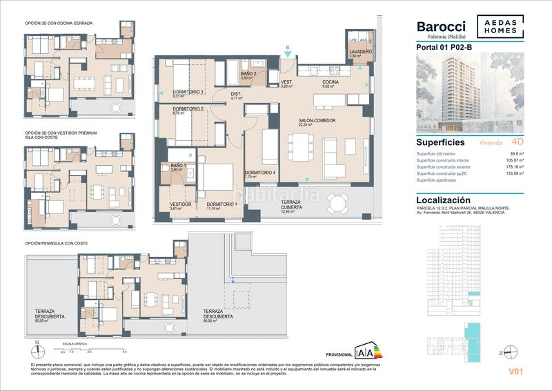 Piso 134m2 en Malilla Valencia - Imagen 11
