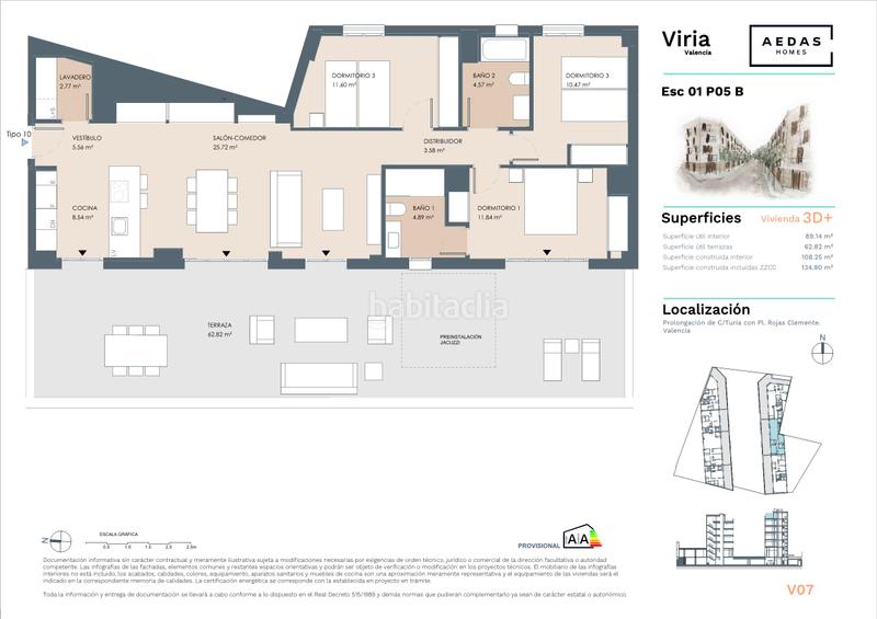 Foto 3759d93b-2d53-4cfe-afcb-af621394c5b0. Ático 138m<sup>2</sup> en carrer de lepant 13 en El Botànic Valencia