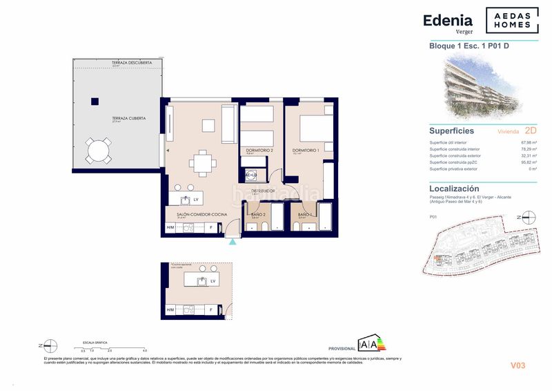 Foto 7004942f-d5dd-4c77-bc69-6d50cc752495. Apartament 96m<sup>2</sup> a paseo de la mar 6 a Verger (el)