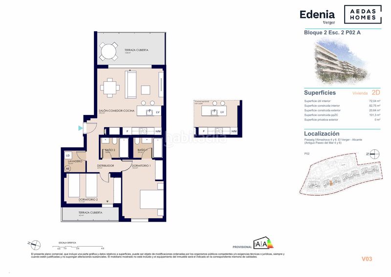 Foto e2f8fdd3-26d8-4fe0-a481-6695a4ccd4e3. Apartament 101m<sup>2</sup> a paseo de la mar 6 a Verger (el)