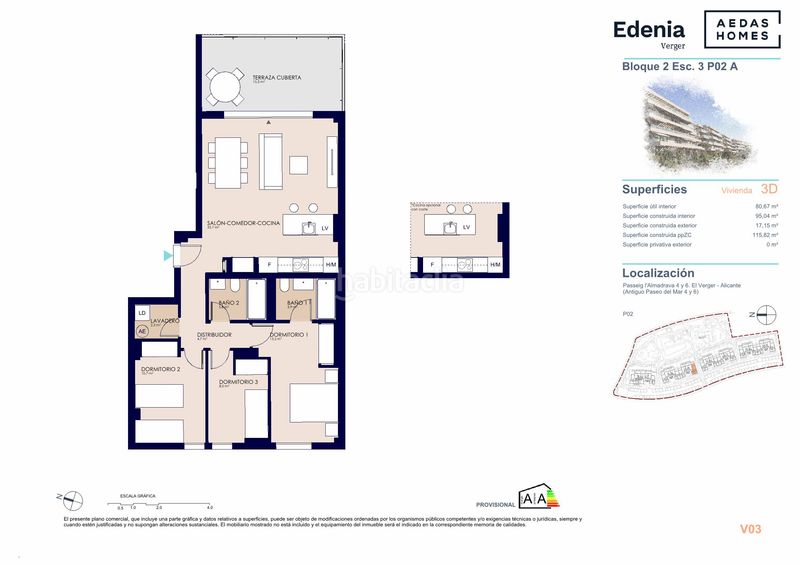 Foto 40125a14-265f-4d99-a78b-ecfdf0e96596. Apartament 116m<sup>2</sup> a paseo de la mar 6 a Verger (el)