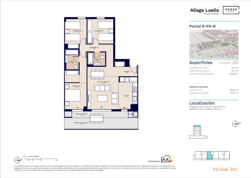 Foto 94f79f9d-37f4-4b4d-b347-9d080fc971b8. Penthouse 90m<sup>2</sup> in calle ajonjolí 1 in Nuevo Bulevar Mairena del Aljarafe