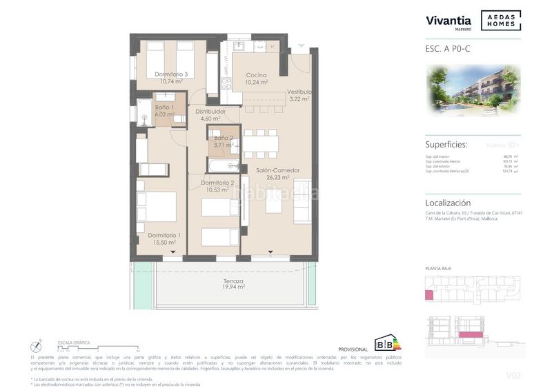 Foto b8994153-ea9b-4f09-af1c-89da5b69eb8b. Ground floor 125m<sup>2</sup> with heating parking pool in Sa Cabana - Can Carbonell - Ses Cases Noves Marratxí