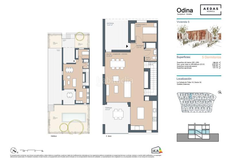 Foto 0e07571e-c082-4065-a318-517eda76eb48. Casa adossada 237m<sup>2</sup> amb piscina a Godella
