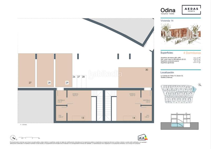 Foto 3b709d6b-c6d4-4e75-b1a1-df8f56ae4e1f. Casa adossada 232m<sup>2</sup> amb aparcament piscina a Godella