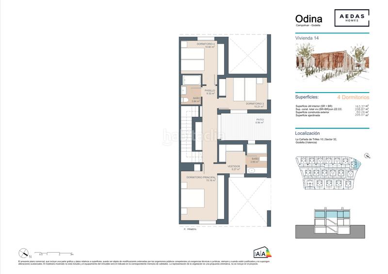 Foto 52333ab2-ac28-4381-9f81-5f3ab93223ce. Casa adossada 232m<sup>2</sup> amb aparcament piscina a Godella
