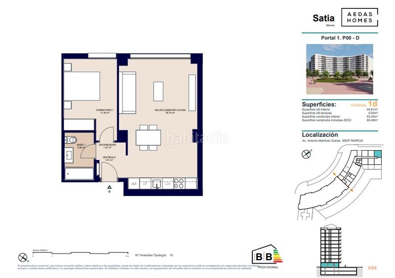 Foto 75eb62ac-1153-4d51-b32e-62cf22ae5a54. Etagenwohnung 65m<sup>2</sup> mit parking pool in Juan Carlos I Murcia