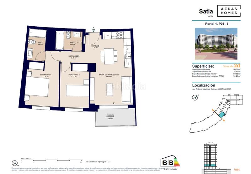 Foto 810c7bcf-3d56-4597-ae61-29e1d20bc72a. Piso 73m<sup>2</sup> en Juan Carlos I Murcia