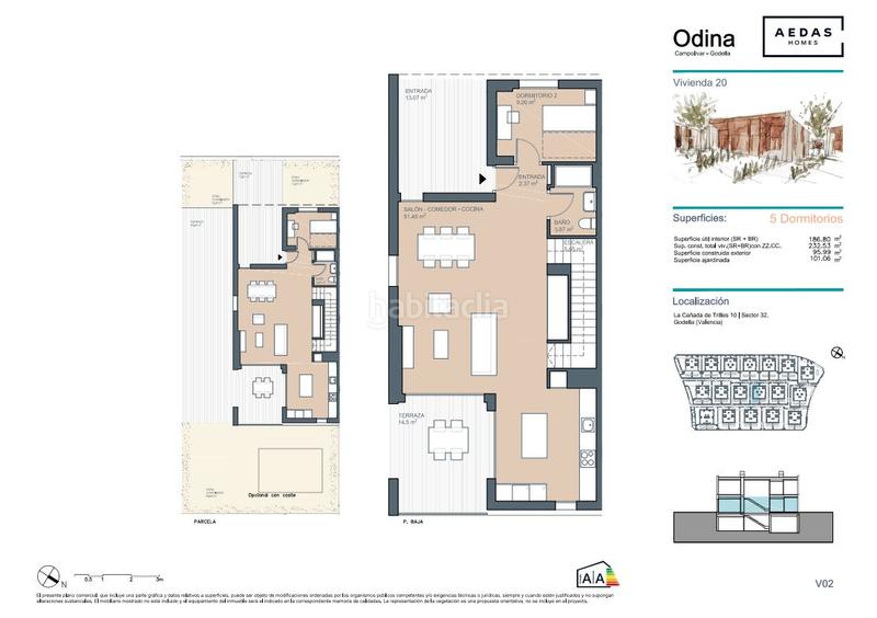 Foto 256d4dff-c257-4cca-b111-8020301b9234. Casa adossada 236m<sup>2</sup> amb piscina a Godella