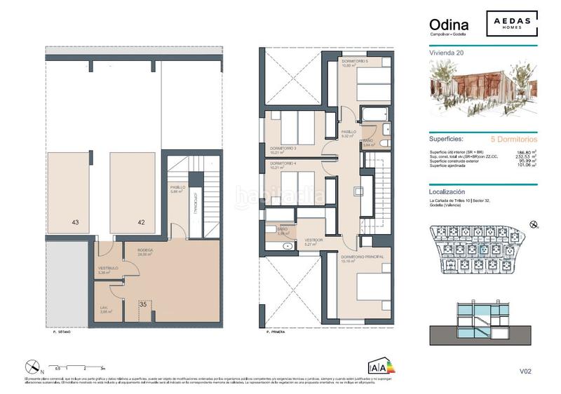 Foto 6fdad852-524f-41e5-baa7-c5b0487b416e. Casa adossada 236m<sup>2</sup> amb piscina a Godella
