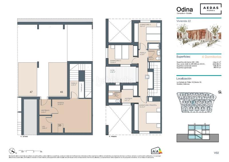 Foto 948805dd-19c2-448a-9892-56a36e0fe0bd. Casa adossada 223m<sup>2</sup> amb piscina a Godella