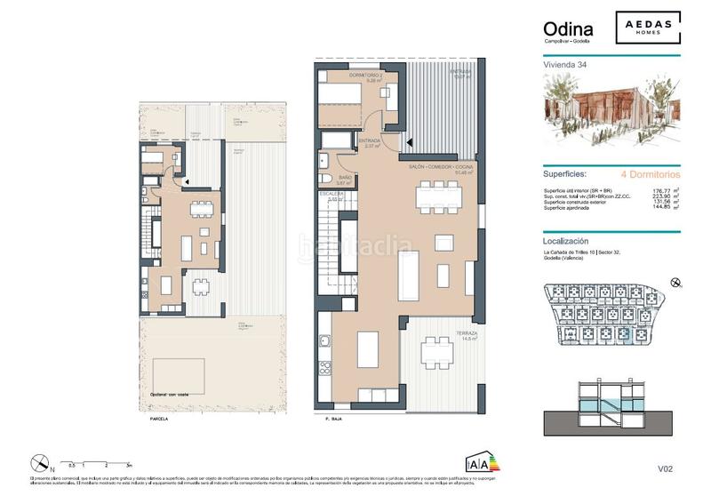 Foto 22265845-adfd-4b73-b4a2-74a00f6fd4d0. Casa adossada 224m<sup>2</sup> amb piscina a Godella
