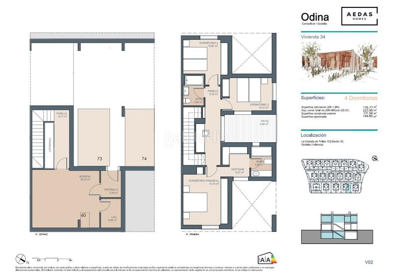 Foto b8fe5293-c6fe-4926-8830-68379ac9d77e. Casa adossada 224m<sup>2</sup> amb piscina a Godella