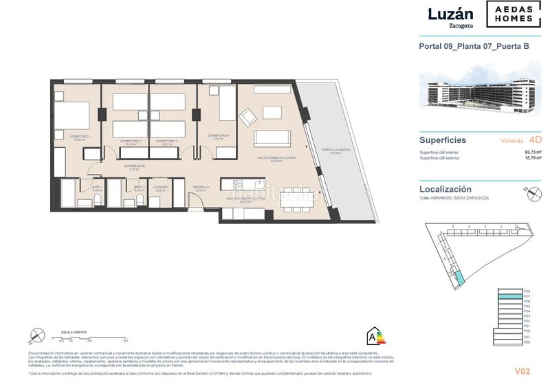 Foto 6bc62d2c-f1d4-4240-873f-1a5961f173f0. Flat 123m<sup>2</sup> with heating parking pool in Arcosur Zaragoza