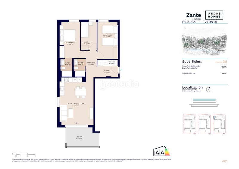 Foto c570bcf2-3860-48eb-b05a-1fef3b217d00. Attique 93m<sup>2</sup> dans carrer del mascarell 31 dans Sant Antoni Sant Antoni de Calonge