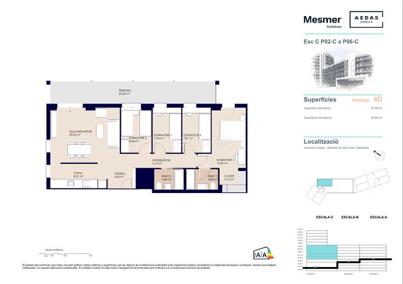 Foto d081fdc2-d0a9-4430-b979-3be93f5f288c. Appartement 107m<sup>2</sup> dans passeig olof palme 16 dans Montigalà Badalona