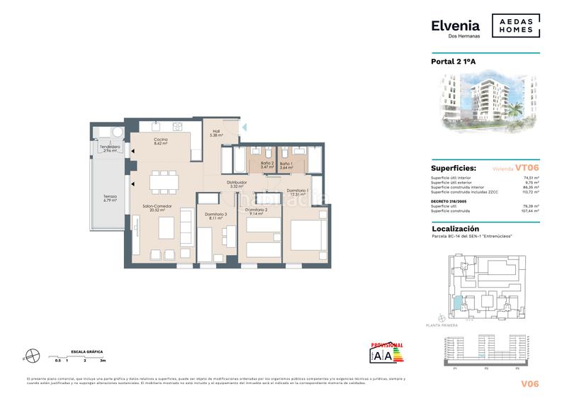 Foto 7ee00961-8b03-4e3a-aaf2-97bf5c7c6ed8. Appartement 79m<sup>2</sup> dans avenida josé gonzález luque 49 dans Dos Hermanas
