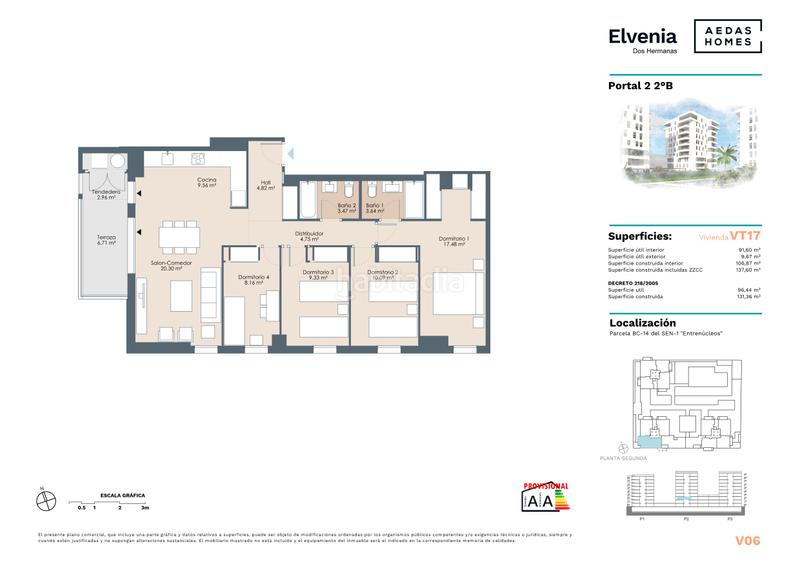 Foto 18163d11-2efb-4786-84f2-e274fe5e0f7b. Appartement 96m<sup>2</sup> dans avenida josé gonzález luque 49 dans Dos Hermanas