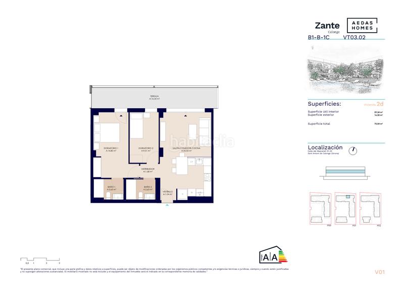 Foto 0c4a2634-4168-4325-ba3c-7b2af7726526. Appartement 68m<sup>2</sup> dans carrer del mascarell 31 dans Sant Antoni Sant Antoni de Calonge