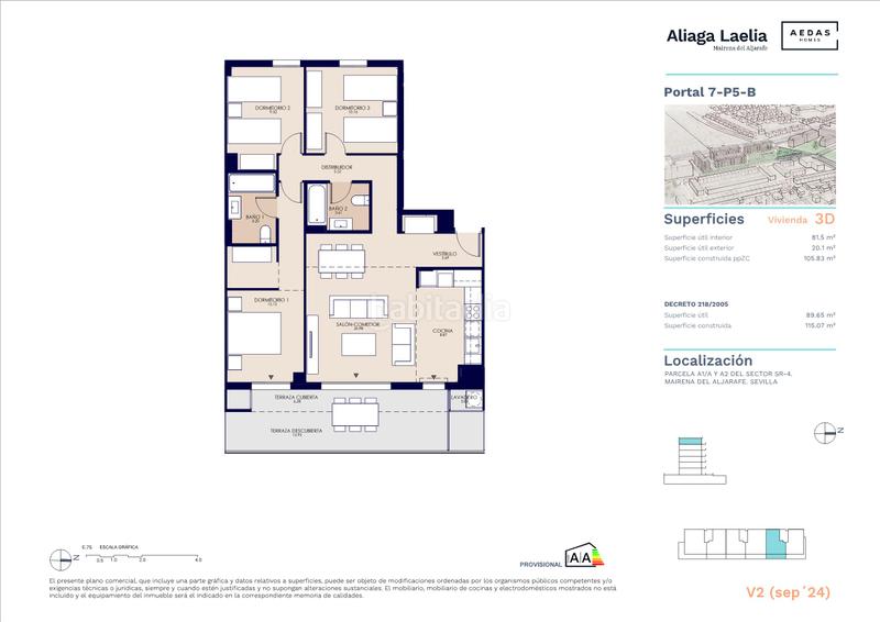 Foto 4982fc23-c2a2-48c2-a194-153bfe9be475. Penthouse 90m<sup>2</sup> in calle ajonjolí 1 in Nuevo Bulevar Mairena del Aljarafe