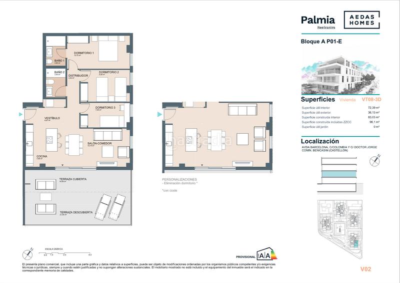 Foto 1c1a8add-37d2-4d44-b296-1fdb24a9bf4d. Appartement 72m<sup>2</sup> dans avinguda barcelona 41 dans Torreón-La Almadraba Benicasim / Benicàssim