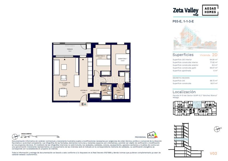 Foto 6e85b67c-94ea-4abf-8f6e-89250a7b860e. Flat 88m<sup>2</sup> with parking pool in Distrito Zeta - Recinto Ferial Cortijo de Torres Málaga