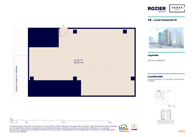 Foto cedd0305-7532-4a18-80d2-f871e8f8b105. Business premise 66m<sup>2</sup> in avinguda karl marx 11 in País Valencià Mislata