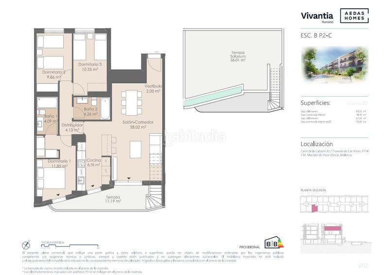 Foto 5dd96696-9af0-49b2-8341-3404e2c68b73. Penthouse 116m<sup>2</sup> in Sa Cabana - Can Carbonell - Ses Cases Noves Marratxí