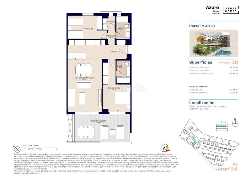Foto caf04921-c3dd-46dd-b354-bdbeceaf2610. Apartament 88m<sup>2</sup> a urbanizacion la gaspara 2u a Guadalobón Estepona