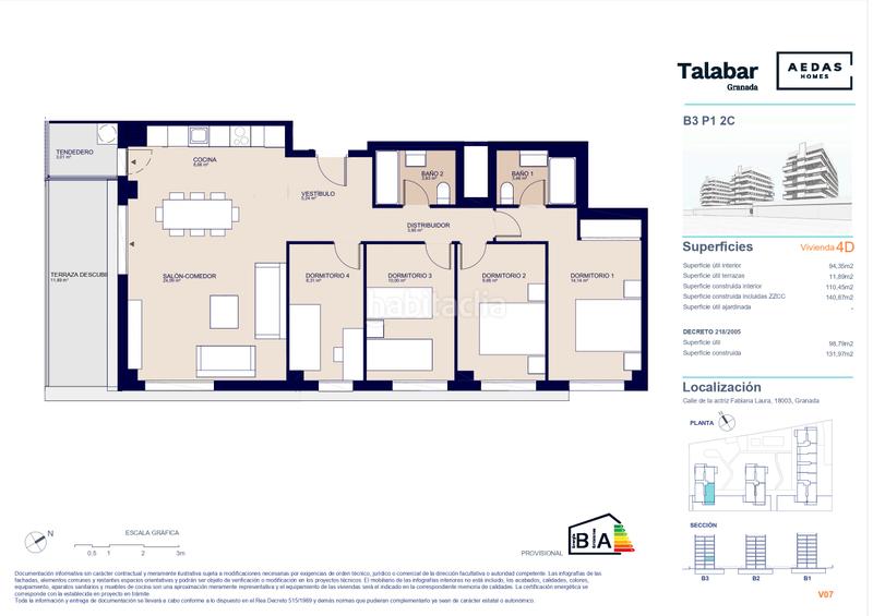 Foto 44a35ced-50c2-4f29-bf83-21135789d759. Flat 132m<sup>2</sup> with pool in Rosaleda - Juventud Granada