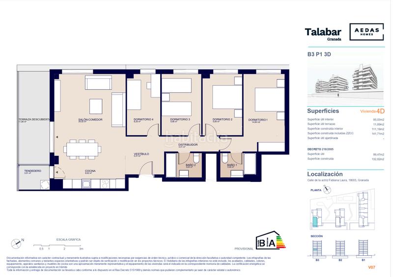 Foto 191cfb1e-d2f9-4490-80cf-821171c5c19a. Etagenwohnung 133m<sup>2</sup> mit pool in Rosaleda - Juventud Granada
